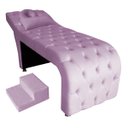 Ver imagem 1 de Maca Estética Capitonê com Escada e Almofada Veludo Lilás - Ninho Decor