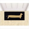 Tapete Capacho para Portas de Entradas Decorativo Salsicha - 1