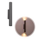 Ver imagem 5 de Arandela Tubo Cilindro 30cm 2 Fachos Cinza P/ 2 Mr11 St2773