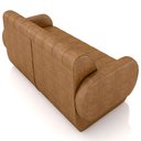 Ver imagem 7 de Sofá 3 Lugares Sala Living Orgânico 188cm Fávara K01 Couríssimo Whisky - Lyam Decor