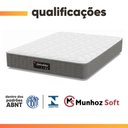 Ver imagem 4 de Cama Box com Colchão Queen Splendido Molas Ensacadas Tecido Malha Suede Cinza Preto Metalurgia