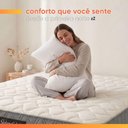 Ver imagem 5 de Cama Box com Colchão Queen Splendido Molas Ensacadas Tecido Malha Suede Cinza Preto Metalurgia