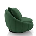 Ver mais imagens de Kit 2 Poltronas Giratória Sala de Estar com Almofadas Afrodite Verde Veludo G45 - Gran Belo