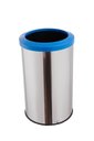 Ver imagem 1 de Lixeira Para Cozinha 35 Litros Aro Esmaltado Cesto Lata De Lixo - Azul