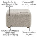 Ver imagem 7 de Poltrona Modular e Puff Block Pes Madeira Boucle Tce 1018 Moll