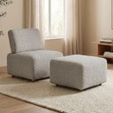 Ver imagem 2 de Poltrona Modular e Puff Block Pes Madeira Boucle Tce 1018 Moll