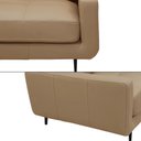 Ver imagem 5 de Sofá Decorativo Isaac 4 Lugares Sala de Estar 270cm Pés em Aço Couro Nude G88 - Gran Belo