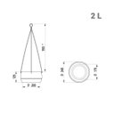 Ver imagem 7 de Vaso Oma Suspenso com Corda 24 (2l) Cor Aço Corten Japi