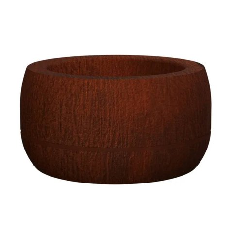 Vaso Oma Suspenso com Corda 24 (2l) Cor Aço Corten Japi
