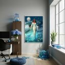 Ver imagem 1 de Quadro Umbanda Iemanjá - 70x50cm:moldura Branca