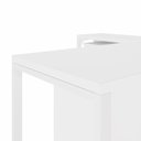 Ver imagem 7 de Mesa de Escritório em L 170 cm X 160 cm 40mm Pés Metal com Gaveteiro F5 Office Cor:Branco