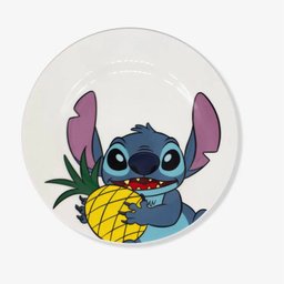Kit 3 Peças Bowl, Caneca e Prato Stitch Disney Zonacriativa Kit Alimento - 3