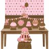 Kit Decoração de Festa Totem Display 8 Peças Cupcakes e Bolo Inove Adesivos Lt099tdp - 1
