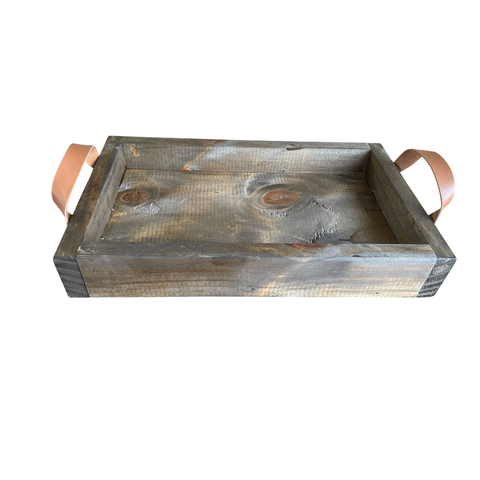 Bandeja Rústica para Mesa de Centro 40cm