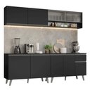 Ver imagem 2 de Armário de Cozinha Completa 260 cm Preto Nice Madesa 02