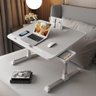 MESA NOTEBOOK DOBRAVEL SUPORTE ARTICULADO ALTURA AJUSTAVEL MESINHA ANTIDERRAPANTE COM GAVETA CINZA - 1
