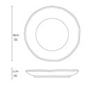 Ver imagem 4 de Kit 6 Pratos Orgânicos 19cm Preto de Cerâmica Stoneware Sushi Sashimi Porto Brasil