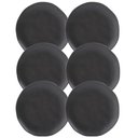 Ver imagem 1 de Kit 6 Pratos Orgânicos 19cm Preto de Cerâmica Stoneware Sushi Sashimi Porto Brasil