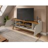 Rack Sala Turim para TV até 65 Polegadas com Pés Madeira Off White/Naturale - 2