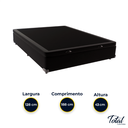 Ver imagem 4 de Cama Box Baú Viúvo Suede Preto