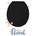 Ver imagem 2 de Assento Tampa para Vaso Sanitário Oval Almofadado Bellart Perfumado Floral Preto Durín