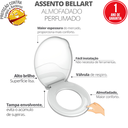 Ver imagem 3 de Assento Tampa para Vaso Sanitário Oval Almofadado Bellart Perfumado Floral Preto Durín