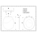 Ver imagem 4 de Assento Tampa para Vaso Sanitário Oval Almofadado Bellart Perfumado Floral Preto Durín