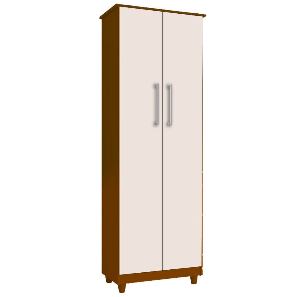 Armário Multiuso Nina 2 Portas Rud Rack Cor Cinamomo Areia | MadeiraMadeira