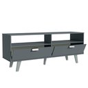Ver imagem 6 de Rack para TV até 55 Polegadas Madesa Oslo com 2 Portas Cinza Cor:Cinza