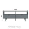 Rack para TV até 55 Polegadas Madesa Oslo com 2 Portas Cinza Cor:Cinza - 4