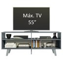 Ver imagem 5 de Rack para TV até 55 Polegadas Madesa Oslo com 2 Portas Cinza Cor:Cinza