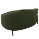 Ver imagem 4 de Sofá Curvo 2 Lugares 150cm Braço Esq. Thommy Pés Preto Linho Verde - Nexta Casa