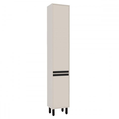 Paneleiro 36,8 Cm Koya 2 Portas 2 Prateleiras Creme - Politorno