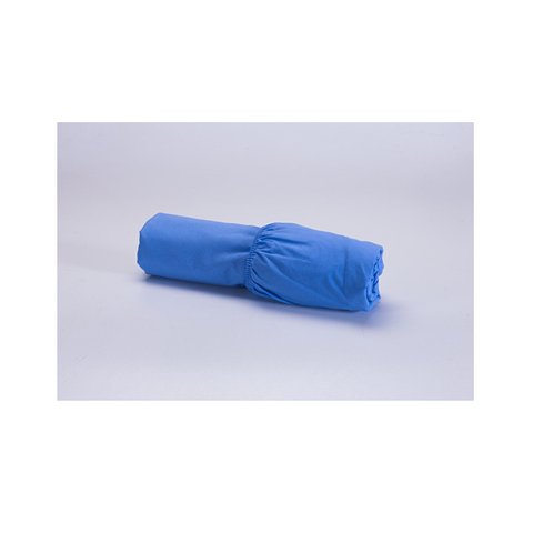 Lençol Avulso Cama Viúva 1,98mx1,08mx30cm 100% Algodão 200 Fios Ponto Palito Azul