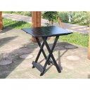 Ver imagem 4 de Mesa Dobrável 70x70 Retrátil de Madeira Preto