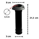 Ver imagem 3 de Porta Varas Inclinado P Barcos Cor Preta Suporte De Caniço