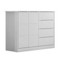 Ver imagem 4 de Quarto de Bebê Eloá com Berço Americano Tico Branco Acetinado e Colchão Ortobom – Phoenix Baby