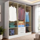 Ver imagem 5 de Guarda-Roupas Essence 6 Portas 2 Gavetas - Branco Yescasa