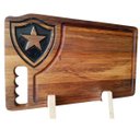 Ver imagem 3 de Tábua Churrasco Personalizada com Resina Botafogo 40x24x2cm