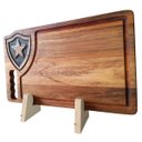 Ver imagem 4 de Tábua Churrasco Personalizada com Resina Botafogo 40x24x2cm