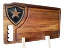 Ver imagem 1 de Tábua Churrasco Personalizada com Resina Botafogo 40x24x2cm