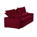 Ver imagem 5 de Sofá 5 Lugares 2.50 Mt Retrátil E Reclinável Vermelho