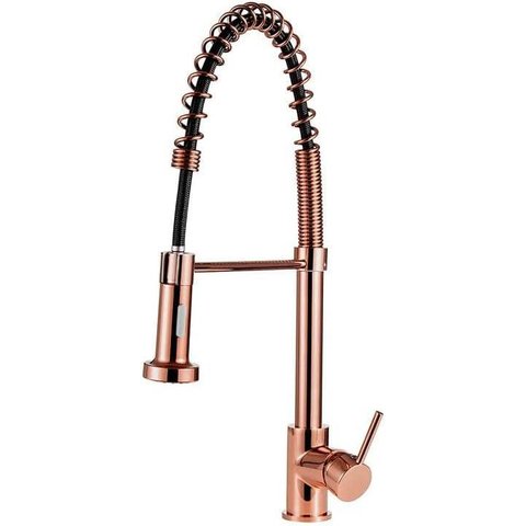 Torneira Cozinha Metal Gourmet Monocomando Dourada Civitt