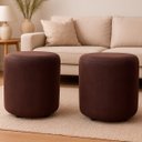 Ver imagem 1 de Kit 2 Puff Banqueta Banco Redondo Puffe para Quarto e Sala Salão Recepção Decorativo