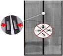 Ver imagem 2 de 2 Kit Super Tela Mosqueteira Cortina Porta Magnética Malha