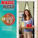 Ver imagem 3 de 2 Kit Super Tela Mosqueteira Cortina Porta Magnética Malha