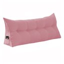 Ver imagem 1 de Almofada de Apoio para Cabeceira 90cm Suede Várias Cores - Estopar Suede Rosa