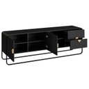 Ver imagem 5 de Rack Bancada Tv 70 Pol 180cm 2 Portas Mario Nero/preto A10 - Mpozenato