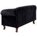 Ver imagem 4 de Namoradeira Chesterfield Duque 2 Lugares em Veludo Preto