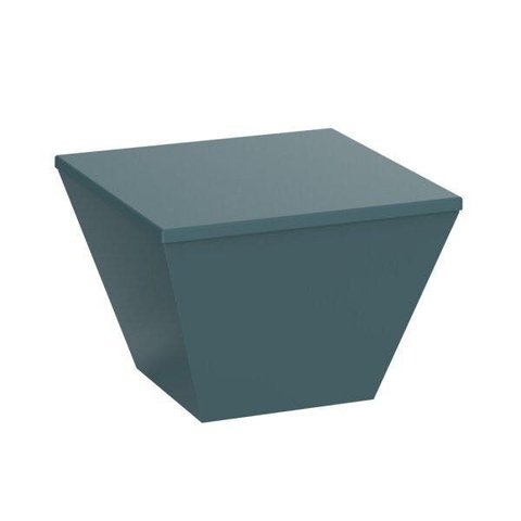 Banqueta Baixa Polipropileno sem Encosto Neo Azul/Lazuli